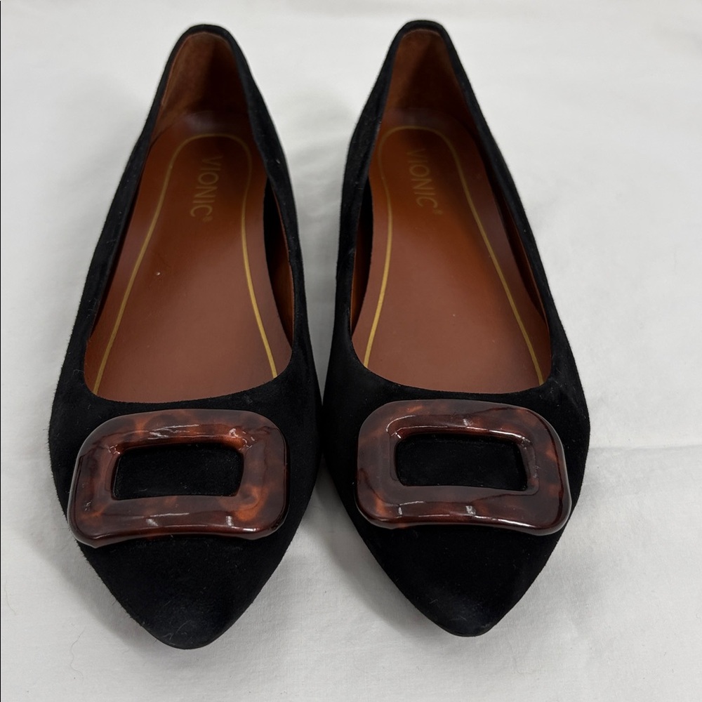 Vionic Amanda Suede Ballet Flat Tortoiseshell Buc… - image 2